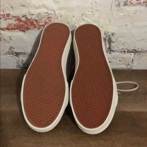 Vans Shoes - Burgundy vans with grey stripe, new with tags Vans Shoes - Burgundy vans with grey stripe, new with tags